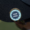 Logo & Company Name Golf Ball Marker Hat Clip - Gold - On Hat