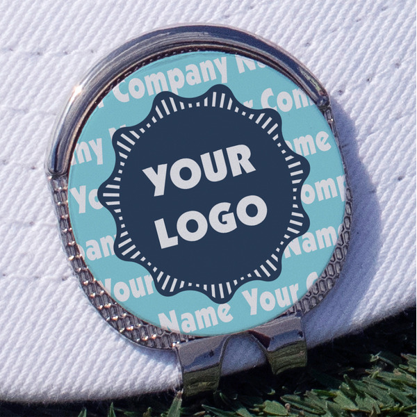 Custom Logo & Company Name Golf Ball Marker - Hat Clip