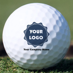 Logo & Company Name Golf Balls - Non-Branded - Set of 12
