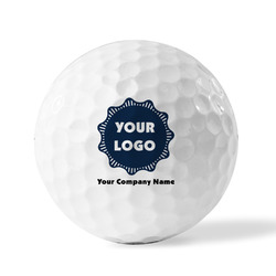 Logo & Company Name Personalized Golf Ball - Non-Branded - Set of 12