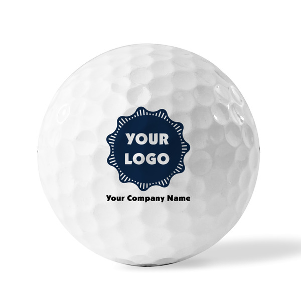 Logo & Company Name Golf Balls - Generic - Set of 3 - FRONT