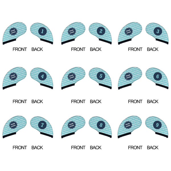 Logo & Company Name Golf Club Covers - APPROVAL (set of 9)