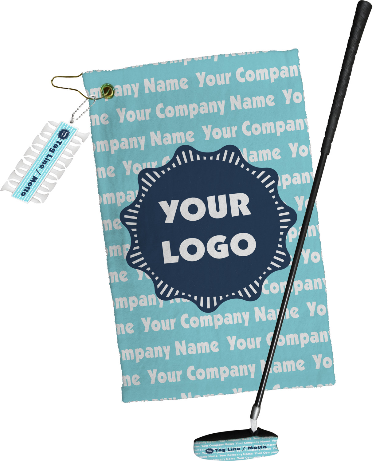 Logo & Company Name Golf Towel Gift Set (Personalized) YouCustomizeIt