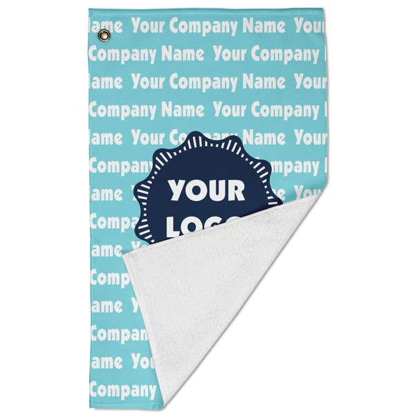 Logo & Company Name Golf Towel - Folded (Large)
