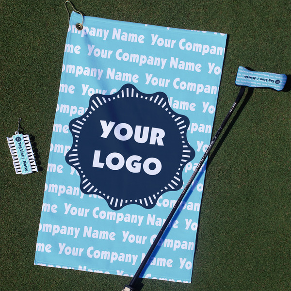 Custom Logo & Company Name Golf Towel Gift Set