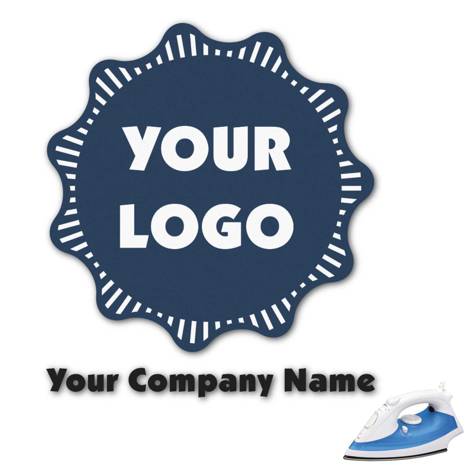 Custom Logo & Company Name Graphic Iron On Transfer