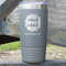 Logo & Company Name 20 oz Stainless Steel Tumbler - Grey - Double-Sided