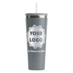 Logo & Company Name RTIC Everyday Tumbler with Straw - 28oz - Grey - Single-Sided