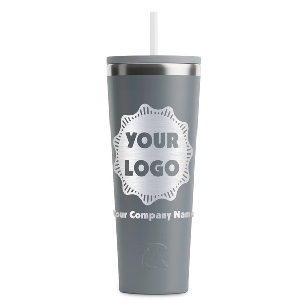 Logo & Company Name Grey RTIC Everyday Tumbler - 28 oz. - Front