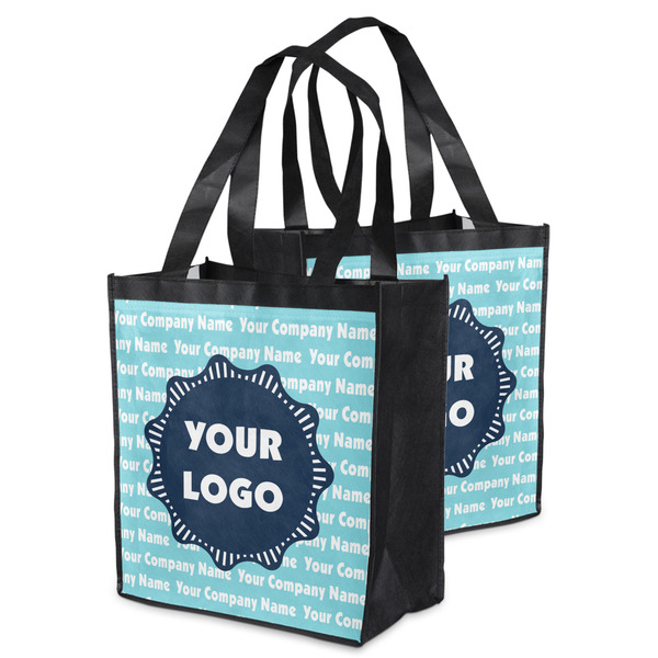 Logo & Company Name Grocery Bag - MAIN