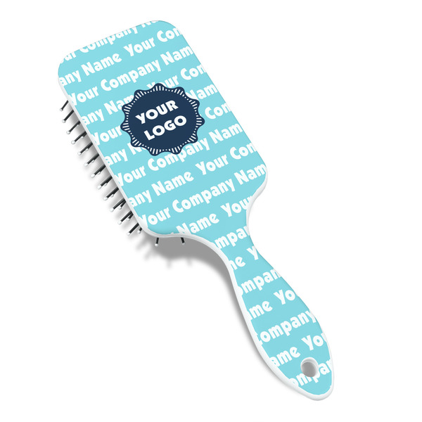 Logo & Company Name Hair Brush - Angle View