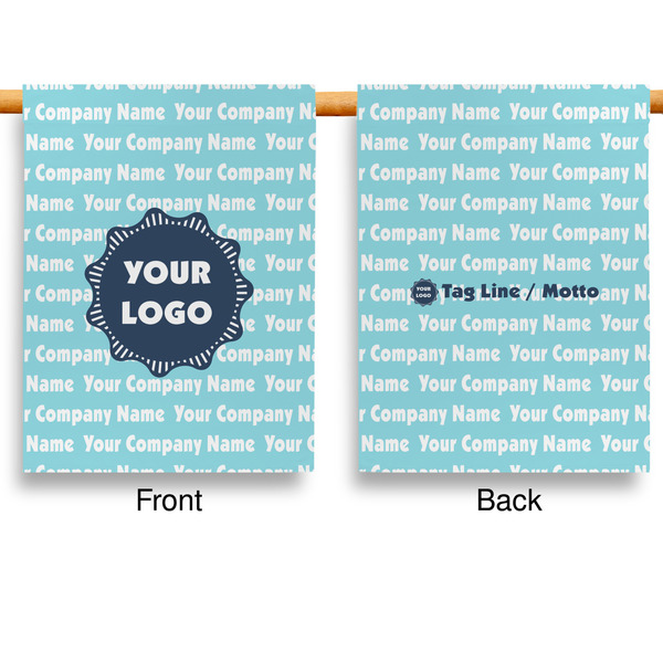 Logo & Company Name House Flags - Double Sided - APPROVAL