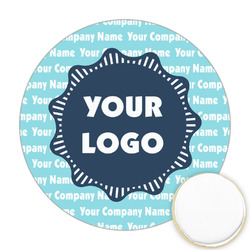 Logo & Company Name Printed Cookie Topper - Round