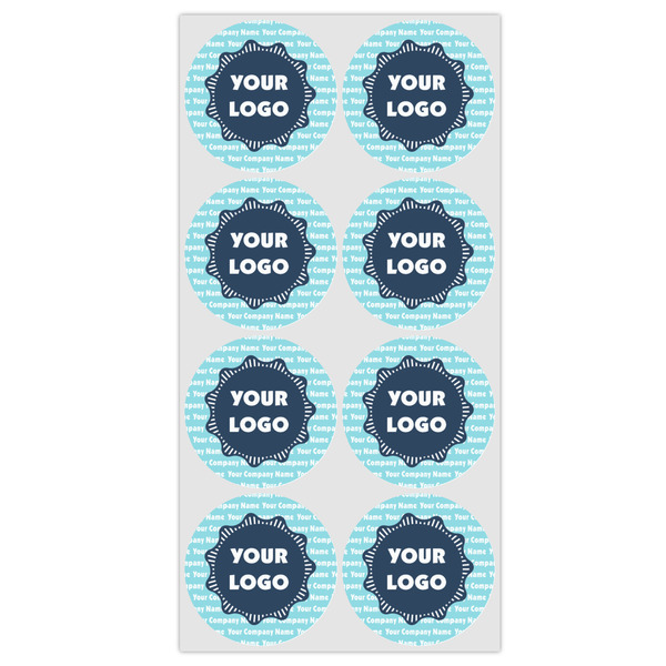 Logo & Company Name Icing Circle - Medium - Set of 8