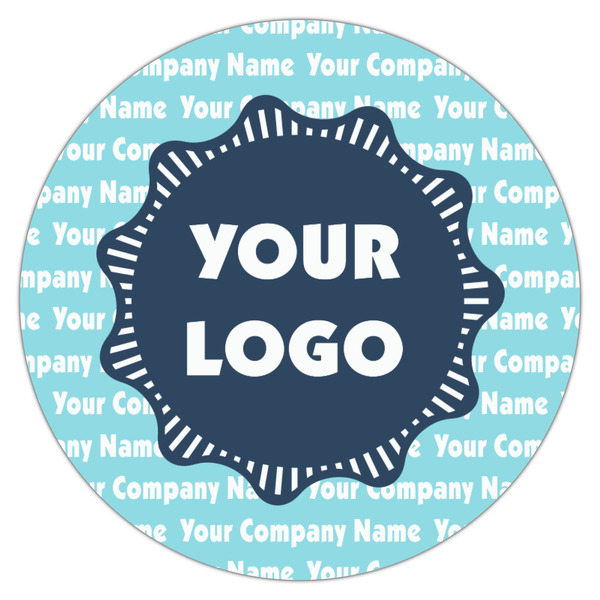 Logo & Company Name Icing Circle - Medium - Single