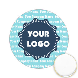 Logo & Company Name Printed Cookie Topper - 2.15"