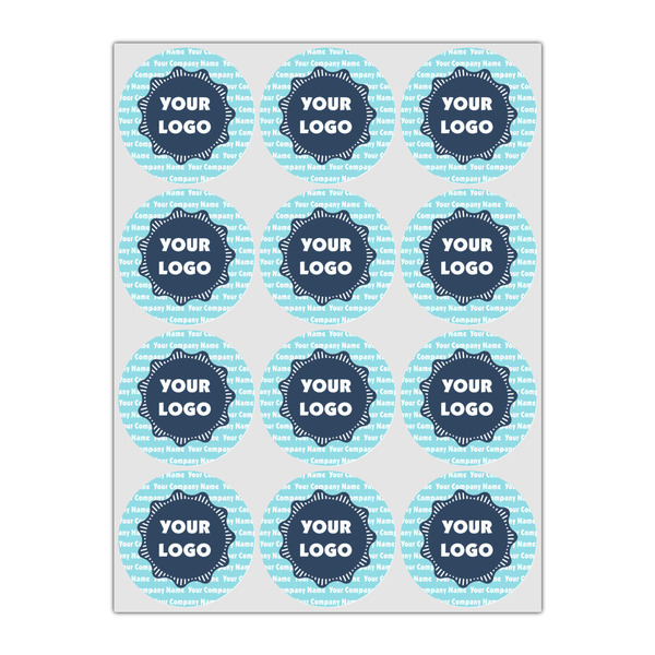 Logo & Company Name Icing Circle - Small - Set of 12