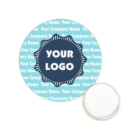 Logo & Company Name Printed Cookie Topper - 1.25"