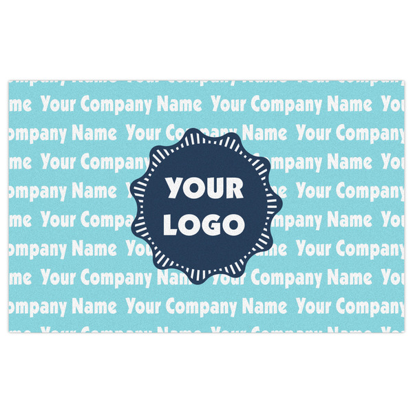 Logo & Company Name Indoor / Outdoor Rug - 5'x8' - Front Flat