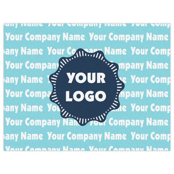 Logo & Company Name Indoor / Outdoor Rug - 6'x8' - Front Flat