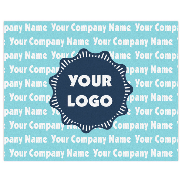 Logo & Company Name Indoor / Outdoor Rug - 8'x10' - Front Flat