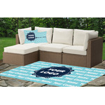 Logo & Company Name Indoor / Outdoor Rug - Custom Size