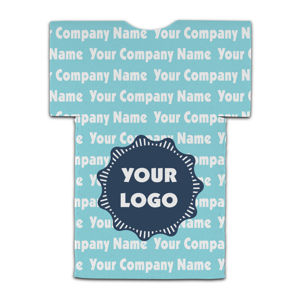 Logo & Company Name Jersey Bottle Cooler - BACK (flat)