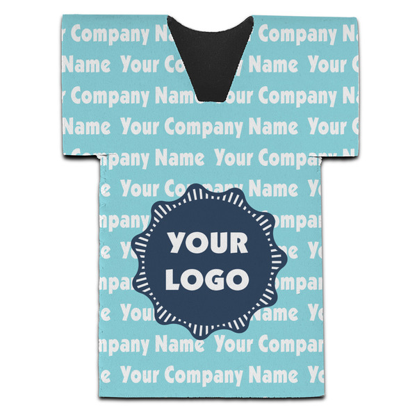 Custom Logo & Company Name Jersey Bottle Cooler - Single