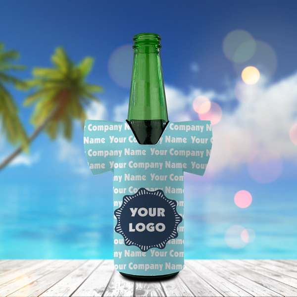 Logo & Company Name Jersey Bottle Cooler - LIFESTYLE