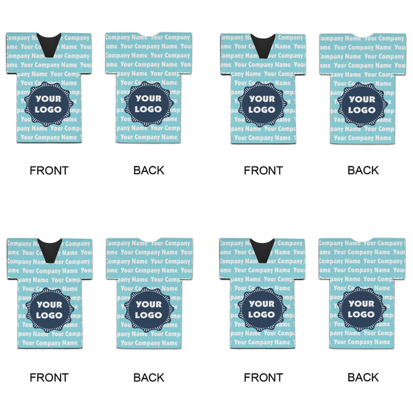 Logo & Company Name Jersey Bottle Cooler - Set of 4 - APPROVAL