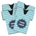 Logo & Company Name Jersey Bottle Cooler - Set of 4