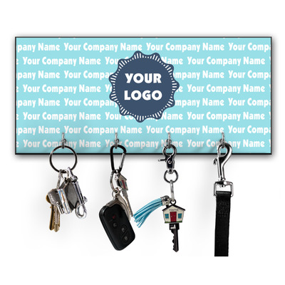 Logo & Company Name Key Hanger w/ 4 Hooks