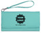Logo & Company Name Ladies Leatherette Wallet - Laser Engraved - Teal
