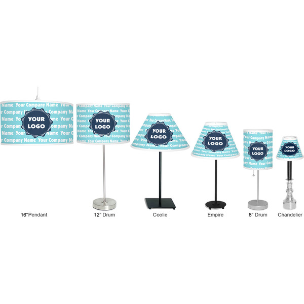 Logo & Company Name Lamp Full View Size Comparison