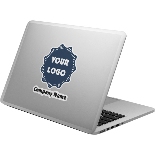 Custom Logo & Company Name Laptop Decal