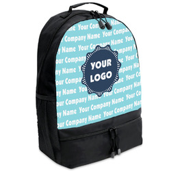 Logo & Company Name Backpack - Black