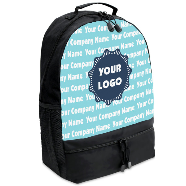 Custom Logo & Company Name Backpack - Black