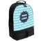 Logo & Company Name Large Backpack - Black - Angled View