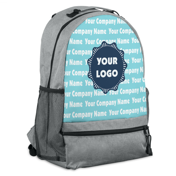 Custom Logo & Company Name Backpack - Gray