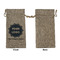 Logo & Company Name Large Burlap Gift Bags - Front Approval