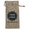 Logo & Company Name Large Burlap Gift Bags - Front