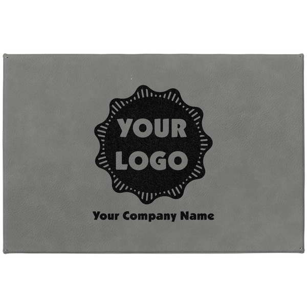 Logo & Company Name Large Engraved Gift Box with Leather Lid - Approval