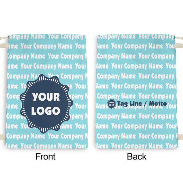 Logo & Company Name Large Laundry Bag - Front & Back View