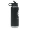 Logo & Company Name Laser Engraved Water Bottles - Front Engraving - Side View