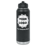 Logo & Company Name Water Bottle - Laser Engraved