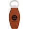 Logo & Company Name Leatherette Bottle Opener