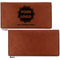 Logo & Company Name Leather Checkbook Holder Front and Back Single Sided - Apvl