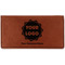 Logo & Company Name Leather Checkbook Holder - Main