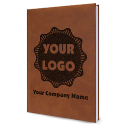 Logo & Company Name Leather Sketchbook - Large - Double-Sided