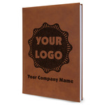 Logo & Company Name Leather Sketchbook - Large - Single-Sided